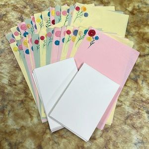 Hand Made Stationary With Envelopes